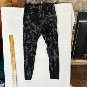 Gymshark GS Power High Rise Leggings featuring an all-over graphic print